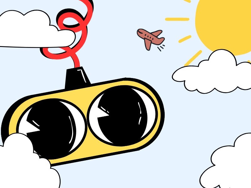 Org Scope illustration — plane